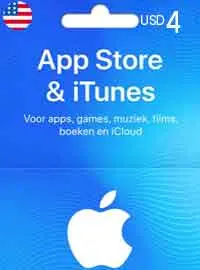 4 USD iTunes Gift Card Có sẵn