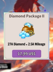 27A Diamond + 2.5A Mileage Nạp Legend of Wizard: Idle RPG Bảo Hành